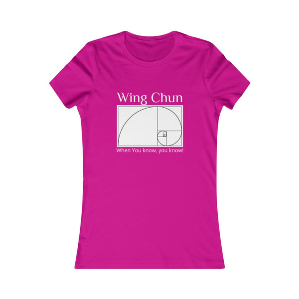 "Wing Chun - When you know, you know!" Spiral Ladies' slim fit Tee