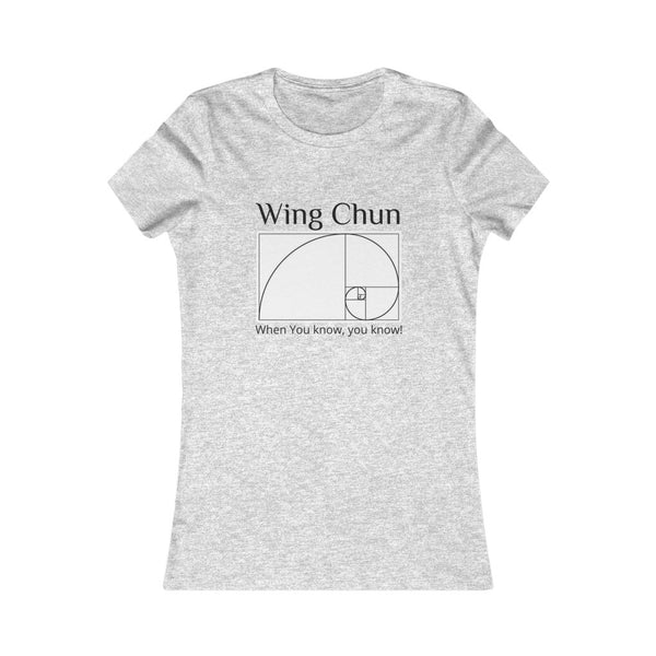 "Wing Chun - When you know, you know!" Spiral Ladies' slim fit Tee